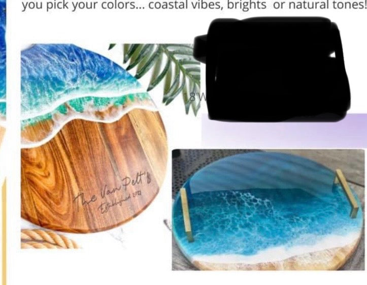 DIY Sea Glass Art & Resin Pours |  Sea Glass Tree, Frames & More Join Open Workshop Or Private Event for a Sea Glass Session