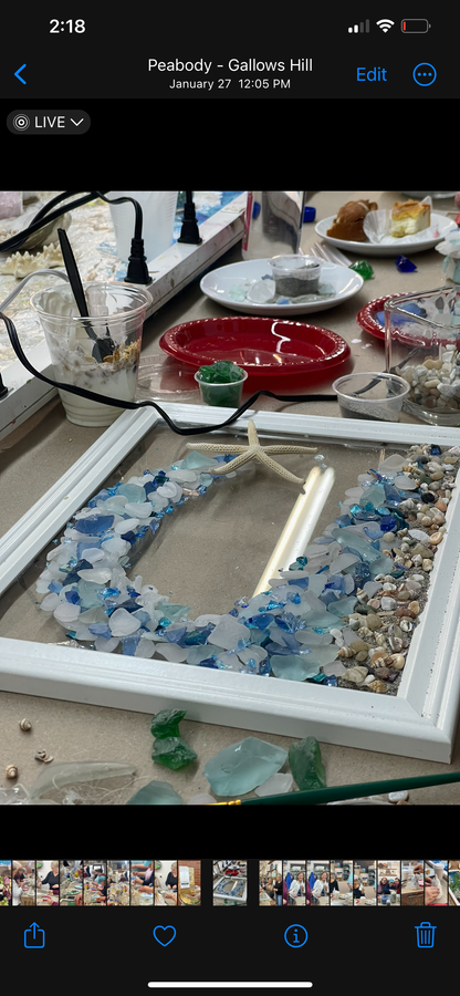 Saturday Sea Glass Workshop 6/8 Open Workshop@ Create & Escape