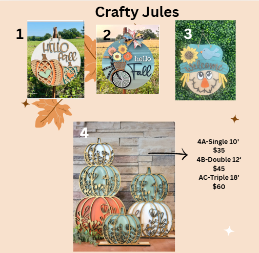 Fall Wood Signs with Crafty Jules 10/20 11am | Private Event