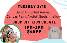 2/19 Wednesday Kids Craft Workshop 1-3