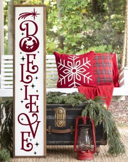 Believe, porch sign framed | Design #140027