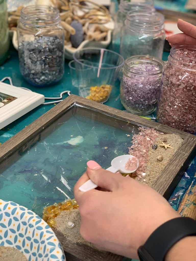 DIY Sea Glass Resin Art  Join Open Sea Glass Session – Create & Escape  Creative Studio / DIY Workshops